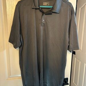 Bolle Polo Shirt Mens 2XL Extra Large Gotham Gray Short Sleeve Performance Golf